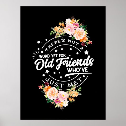 Wort noch für alte Freunde Poster (Vorne)