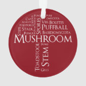 Wort-Pilz-Verzierung (weißer Text) Ornament (Rückseite)