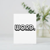 Wort Postkarte (Stehend Vorderseite)