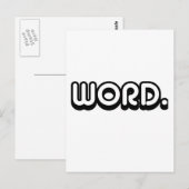 Wort Postkarte (Vorne/Hinten)