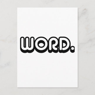 Wort Postkarte