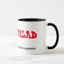 Wort-Salat-Tasse Tasse