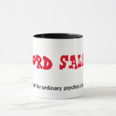 Wort-Salat-Tasse Tasse (Zentrum)