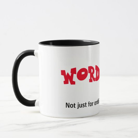 Wort-Salat-Tasse Tasse (Links)