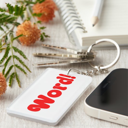 Wort! Schlüsselanhänger (Vorderseite rechts)