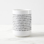 Wort-Spiel-Tasse "Lose Konsonanten " Kaffeetasse (Mittel)