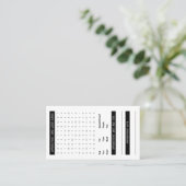 Wort-Suchverabredungs-Karte Visitenkarte (Stehend Vorderseite)