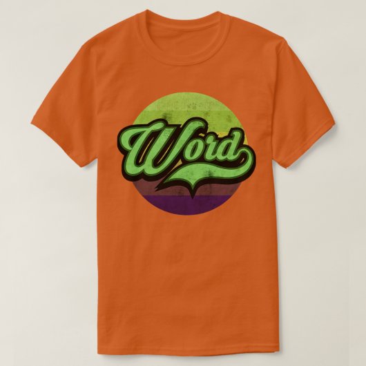 Wort T-Shirt (Design vorne)