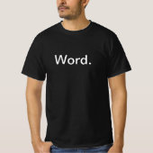 Wort. T-Shirt (Vorderseite)