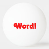 Wort! Tischtennisball (Rückseite)