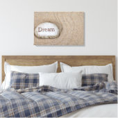 Wort Traum am Strand Leinwanddruck (Insitu (Schlafzimmer))