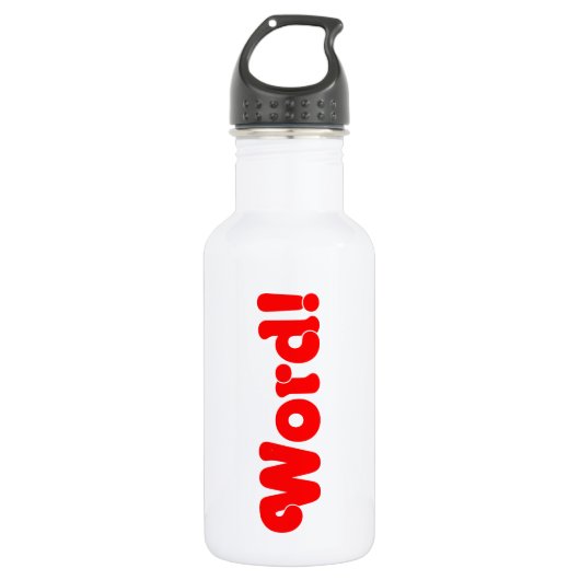 Wort! Trinkflasche (Vorderseite)