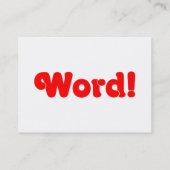 Wort! Visitenkarte (Rückseite)