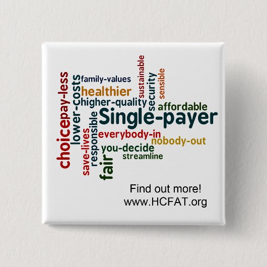 Wort-Wolken-Button Button (Vorderseite)