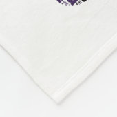 Wort-Wolken-Katze und Tatzen-Druck Fleecedecke (Ecke)