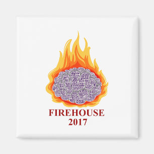 Wort-Wolken-Magnet des Firehouse-2017 Magnet
