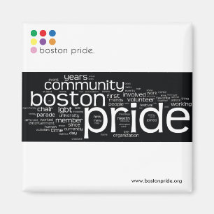 Wort-Wolken-Magnet-Quadrat Magnet