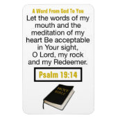 Wort - Zauberwort Magnet (Vertikal)