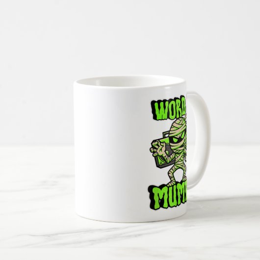 Wort zu deinem lustigen Niedlichen Halloween-Kostü Kaffeetasse (VorderseiteRechts)