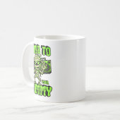 Wort zu deinem lustigen Niedlichen Halloween-Kostü Kaffeetasse (Vorderseite Links)