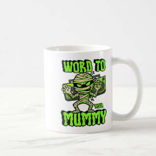 Wort zu deinem lustigen Niedlichen Halloween-Kostü Kaffeetasse