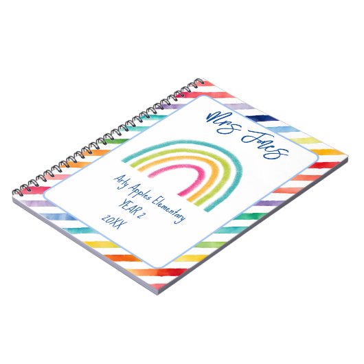 Wortart Apfel danke dir Lehrer Notizblock (Linke Seite)