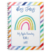 Wortart Apfel danke dir Lehrer Notizblock (Vorderseite)