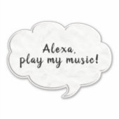 Wortblase Aufkleber (Vorderseite)