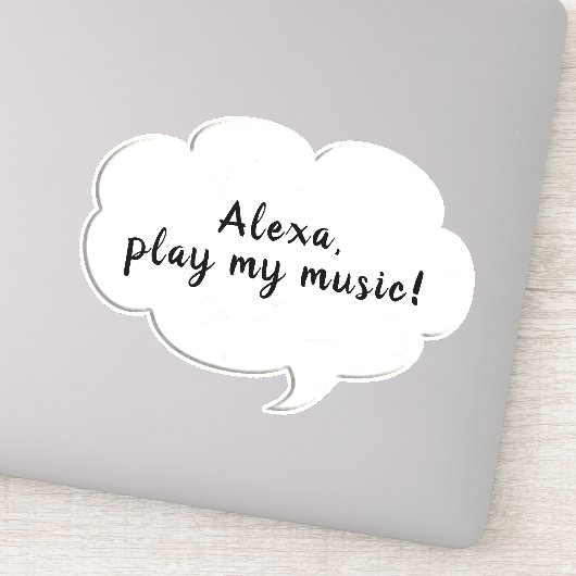 Wortblase Aufkleber (Detail)