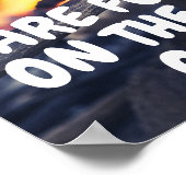 Worte auf dem Bösen der Zeit Poster (Ecke)