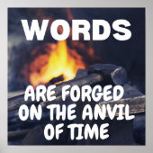 Worte auf dem Bösen der Zeit Poster (Vorne)