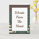 "Worte aus dem Herzen" (für Inhaftierte) Karte (Gelbe Blume)