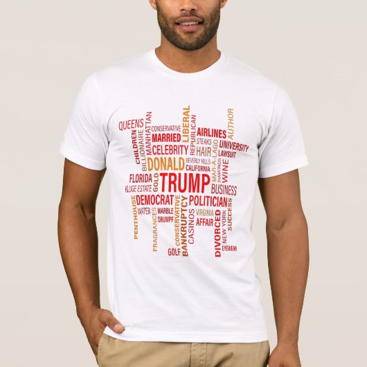 Worte beschreiben Trump Mens Bella Leinwand T - Sh T-Shirt (Vorderseite)