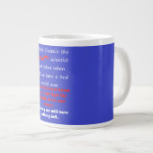 WORTE BILDUNG MATH SCIENCE IDEAS Jumbo-Tasse (Vorderseite Rechts)