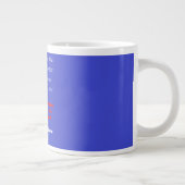 WORTE BILDUNG MATH SCIENCE IDEAS Jumbo-Tasse (Rechts)