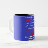 WORTE BILDUNG MATH SCIENCE IDEAS ZWEIFARBIGE TASSE (Vorderseite Links)