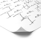 Worte der Bejahung Ich bin gesegnet geliebt schön Poster (Ecke)