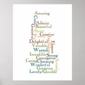 Worte der Bestätigung Poster (Vorne)