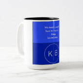 Worte der Ermutigung Kaffee-Tasse Zweifarbige Tasse (Vorderseite Links)