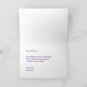 Worte der Ermutigung, Licht am Ende des Tunnels Karte (Innenseite)