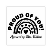 Worte der Ermutigung Lobeslehrer Permastempel (Design)