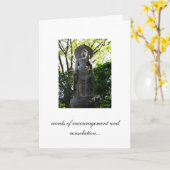 Worte der Ermutigung und des Trosts Karte (Gelbe Blume)