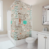 Worte der Liebe Duschvorhang (Beispiel)