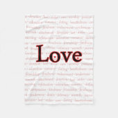 Worte der Liebe Fleece Blanket (Vorderseite)