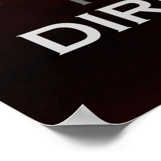 Worte der Rechtsindustrie Poster (Ecke)