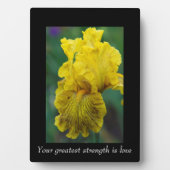 Worte der Weisheit Blume Tabletop Plaque mit Easel Fotoplatte (Vorderseite)