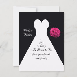 Worte der Weisheit für die Bride Post Card - Brida Hinweiskarte