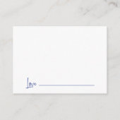 Worte der Weisheit Mathematik Abschluss rät Blue Begleitkarte (Rückseite)