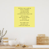WORTE DER WEISHEIT Poster (Küche)
