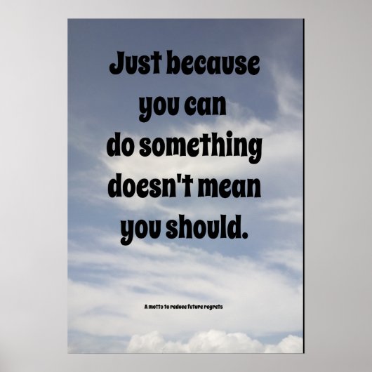 Worte der Weisheit. Poster (Vorne)